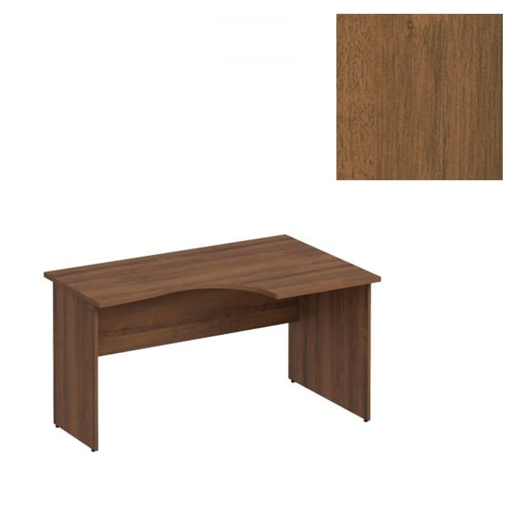 Стол эргономичный правый Юнитекс Комфорт К.122 ОФ (140x90x75) французский орех