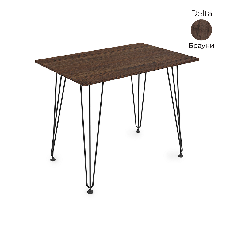 Стол обеденный прямоугольный Алсав 21Delta.007 Brauni