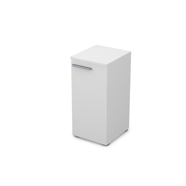Шкаф узкий (пенал) АЛСАВ Gloss 9П.023.1 белый премиум