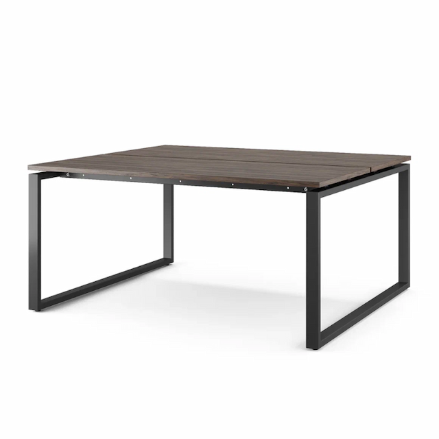 Стол офисный Kobor O1/2-80/120 black/charlston