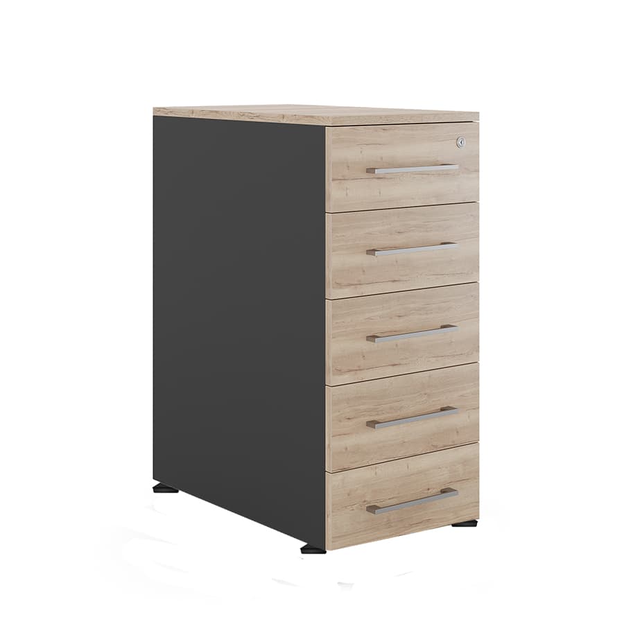 Тумба приставная Kobor TS5-40/80 black/natural