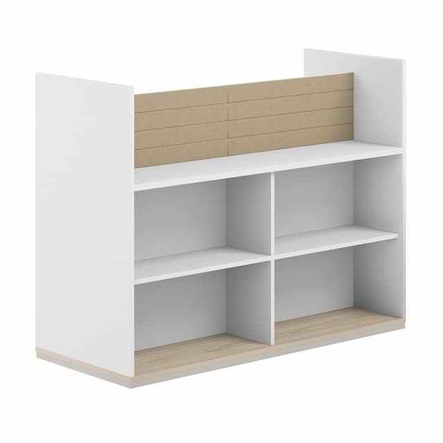 Стеллаж-комбо 1638 двухсторонний Norden Allegro AG.256.300.656.BG с экраном тканевым низким