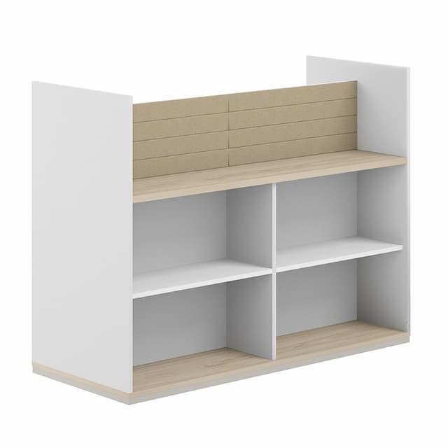 Стеллаж-комбо 1238 двухсторонний Norden Allegro AG.254.400.654.BG с экраном тканевым низким