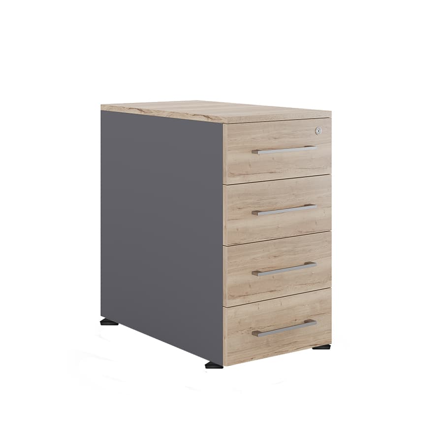 Тумба приставная Kobor TS4-40/70 graphite/natural