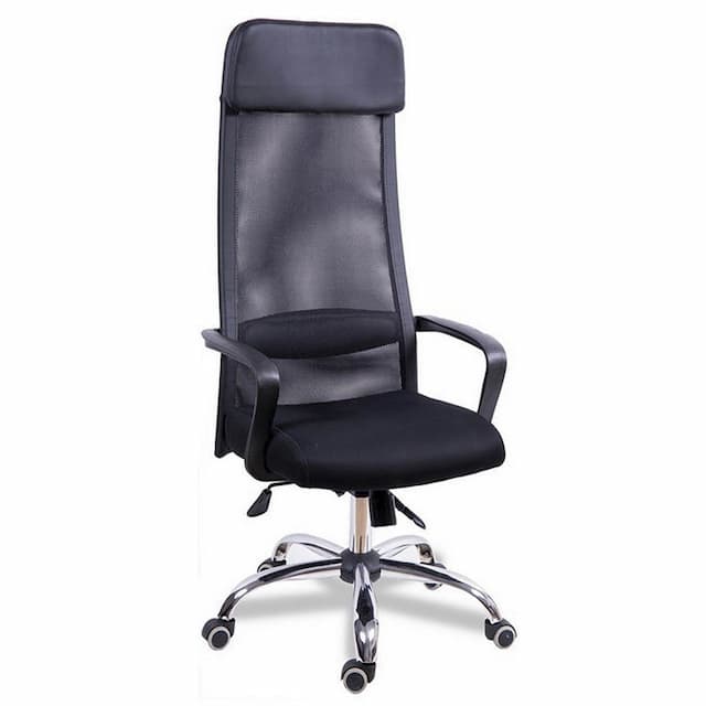 Кресло для руководителя Мирэй МГ-17 хром ТГЛ, сетка