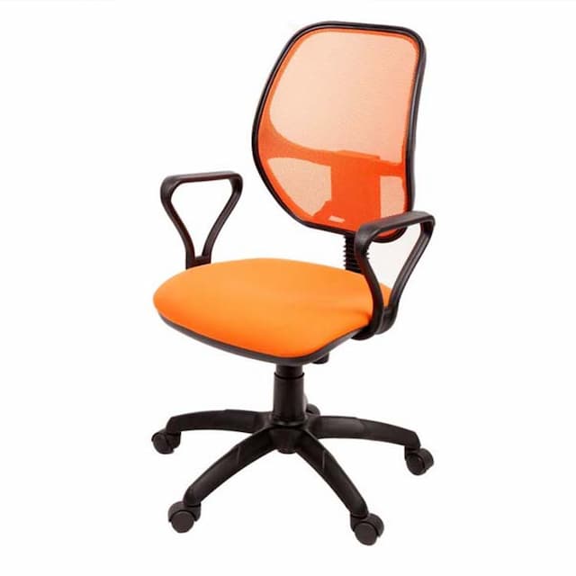 Кресло компьютерное Мирэй Марс new gtpp (Самба) ПК (оранжевый), ткань цветная серия В