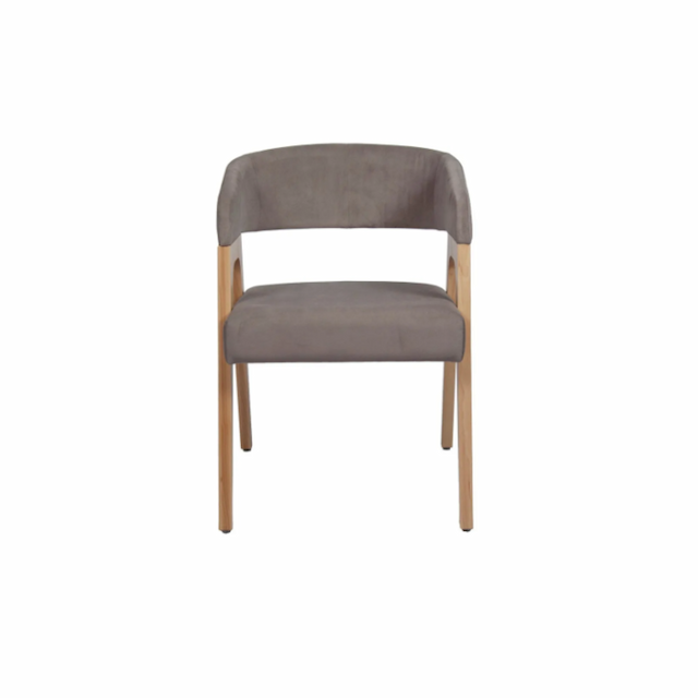 Кресло Клен Берни мтк657 с мягким сиденьем (деревянный каркас, Kiton 04)