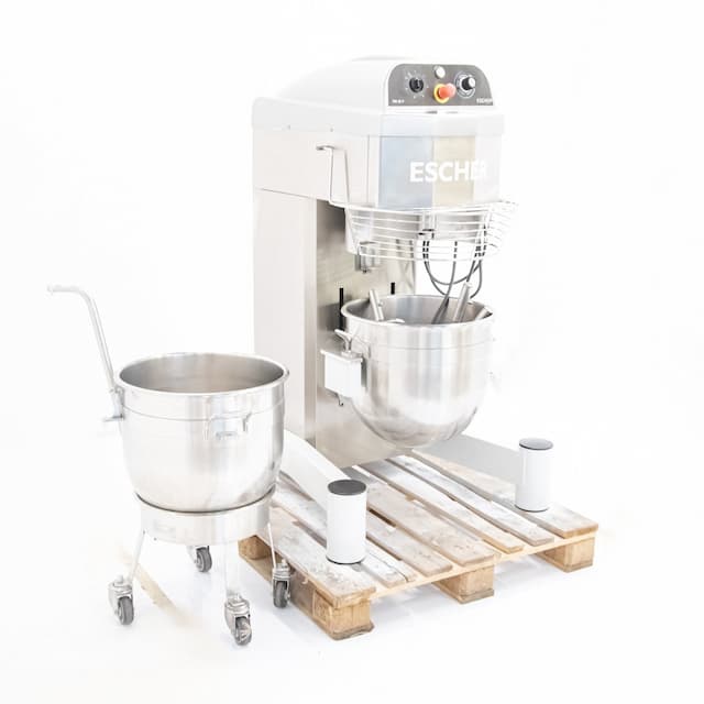 Планетарный миксер Escher PM 60-V+2 дежи+тележка для дежи арт. УТ-00093579 (Восстановленное 1 шт)