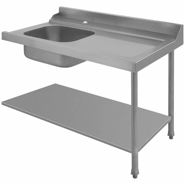 Стол с мойкой к посудомоечной машине для установки справа Angelo Po KETP12D