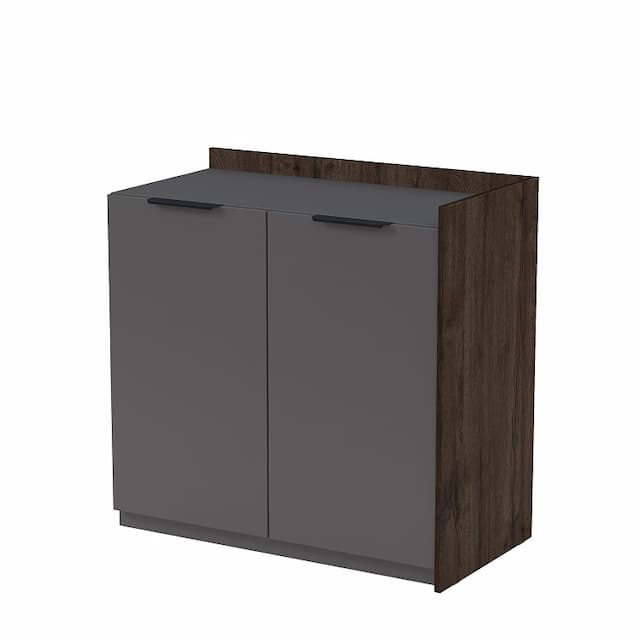 Модуль тумбы распашной конечный Алсав MAGNETIC 15ТР-К.809 (884х460х860) брауни/graphit