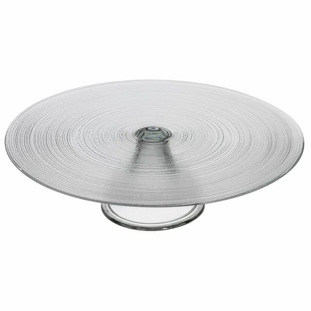 Блюдо для торта на ножке ARDACAM Circle ARD 1930F(1587).1 d 28 см h 1 см (стекло, прозрачный)
