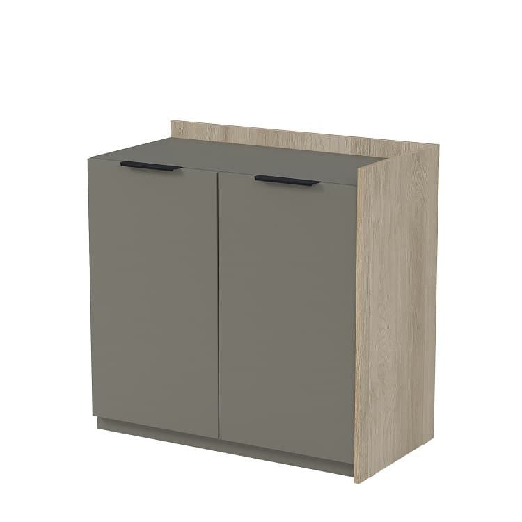 Модуль тумбы распашной конечный Алсав MAGNETIC 15ТР-К.809 (884х460х860) okwood/terra