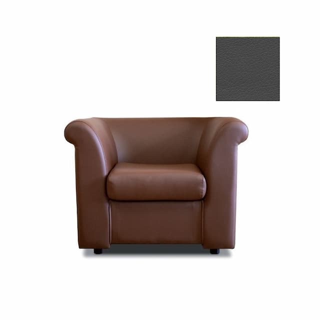 Кресло Юнитекс ПАРЛАМЕНТ М.К1.05.3.Ч 8FM1ZZZZMFZ экокожа премиум / темно-серая