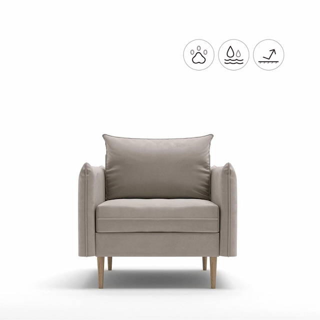 Кресло Мастерфабрик Оламайд Kenya beige ткань велюр