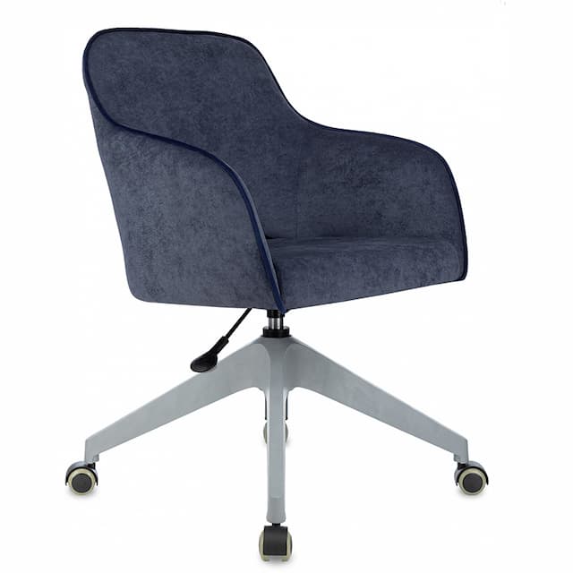 Кресло Бюрократ CH-380GL синий Light-27 крестов.4-луч. пластик пластик серый