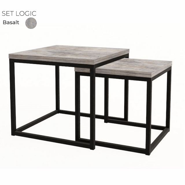 Комплект журнальных столов Алсав 21SETLOGIC.001 Basalt