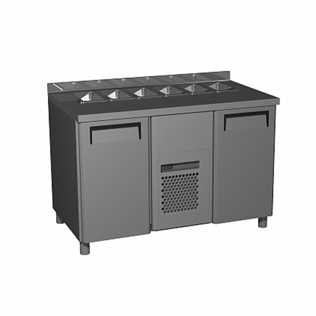 Стол холодильный для салатов Полюс 700 SALAD ONE SIDE T70 M2sal-1 9006 (SL 2GN Полюс)