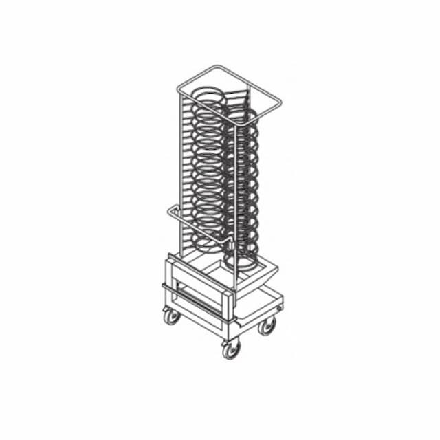 Тележка вкатная для тарелок LAINOX KKP202