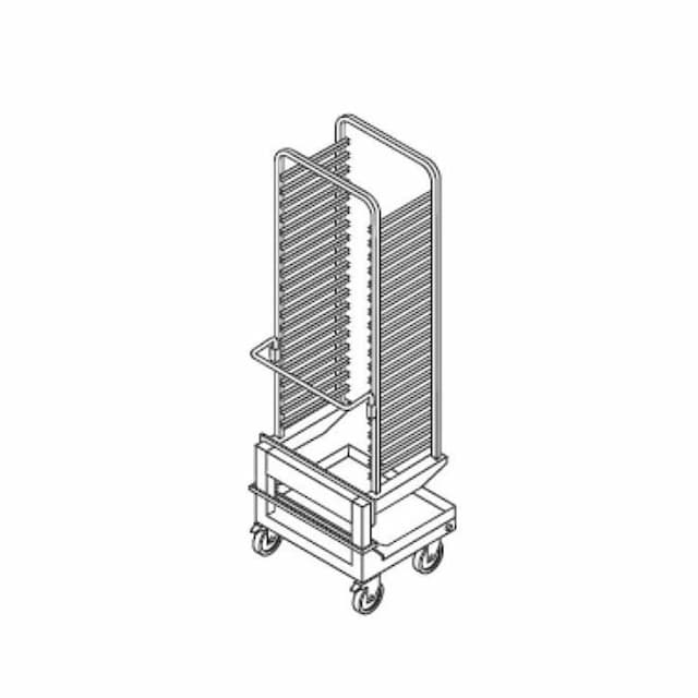 Тележка вкатная с направляющими LAINOX NKS154