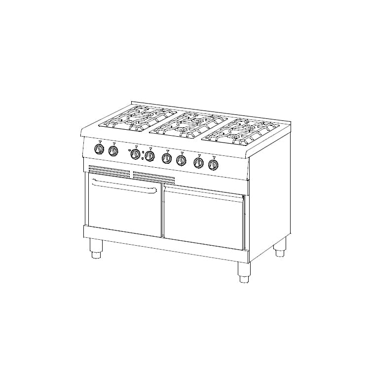 Плита газовая Ascobloc MGH 613