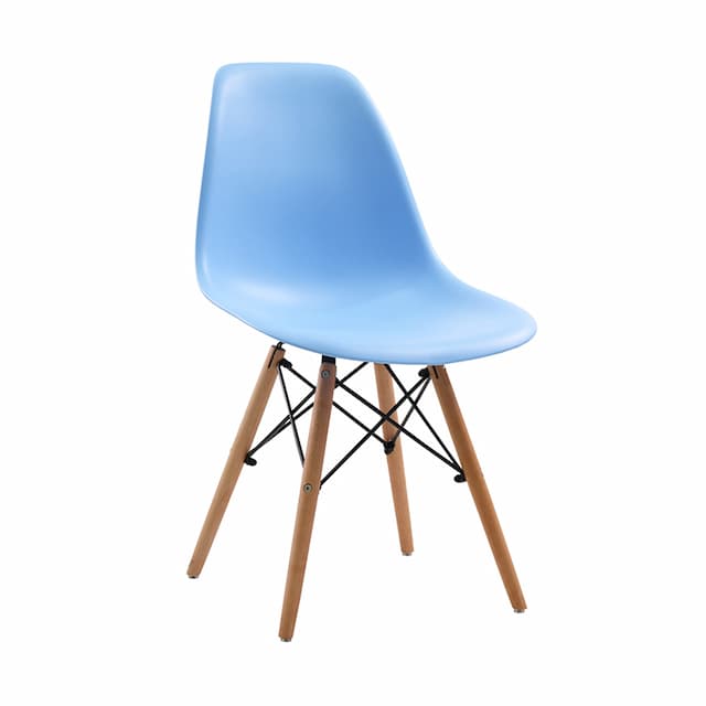 Стул EAMES WOOD ГОЛУБОЙ