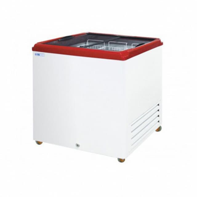 Морозильный ларь с прямым стеклом Italfrost ЛВН 200 П (СF 200 F) (красный)