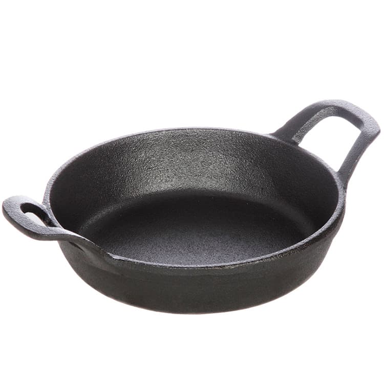 Сковорода чугунная Luxstahl КТ1190 160/37 с двумя ручками порционная [CIPR6250]