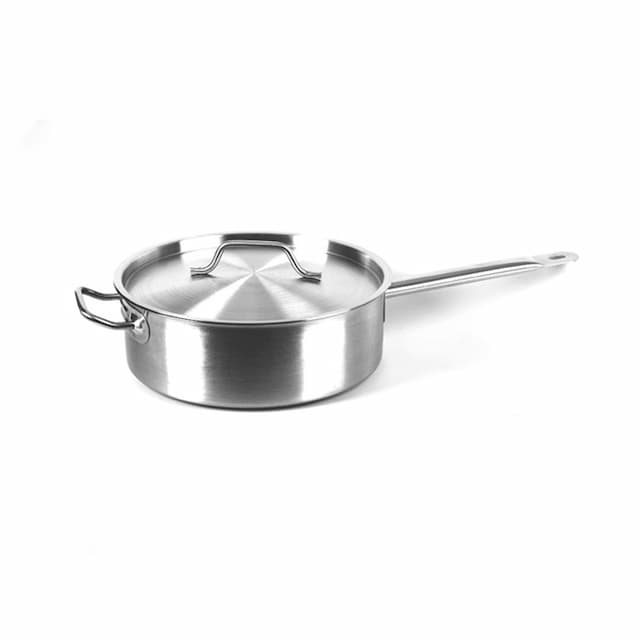 Сотейник с тройным дном Gastrotop 280x160мм объем 9,85 л с 1 ручкой и ушком,арт.101619
