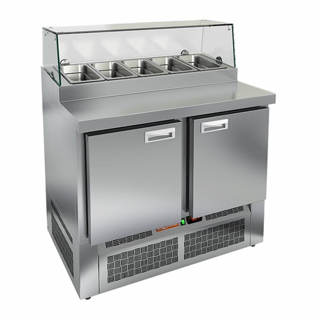 Стол охлаждаемый для пиццы Hicold PZE2-11/GN стекло