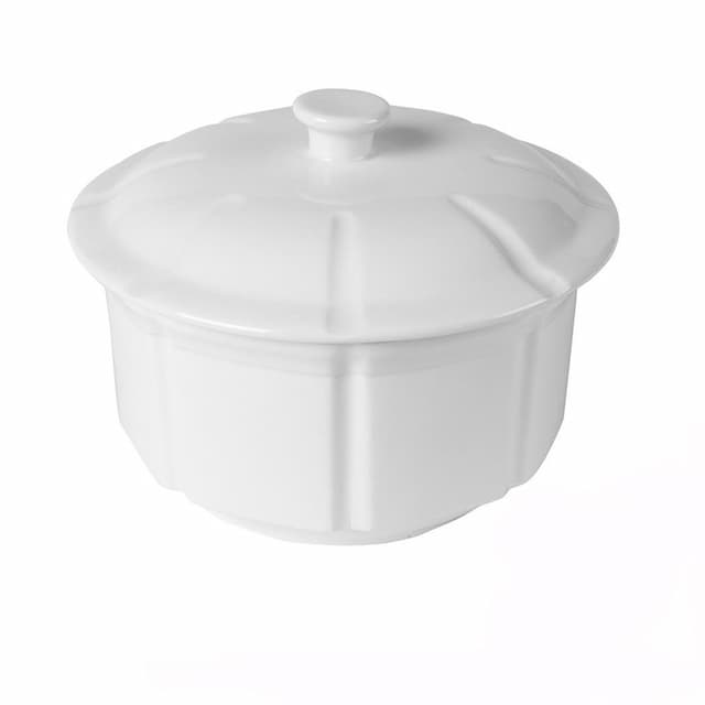Блюдо для тушения CAMEO IMPERIAL WHITE с крышкой 1540МЛ D19,5СМ H13СМ 210-374