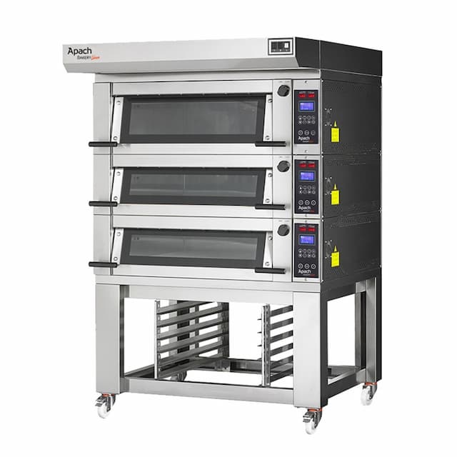 Печь подовая с подставкой с направляющими APACH BAKERY LINE E4LK6S DPBI-T