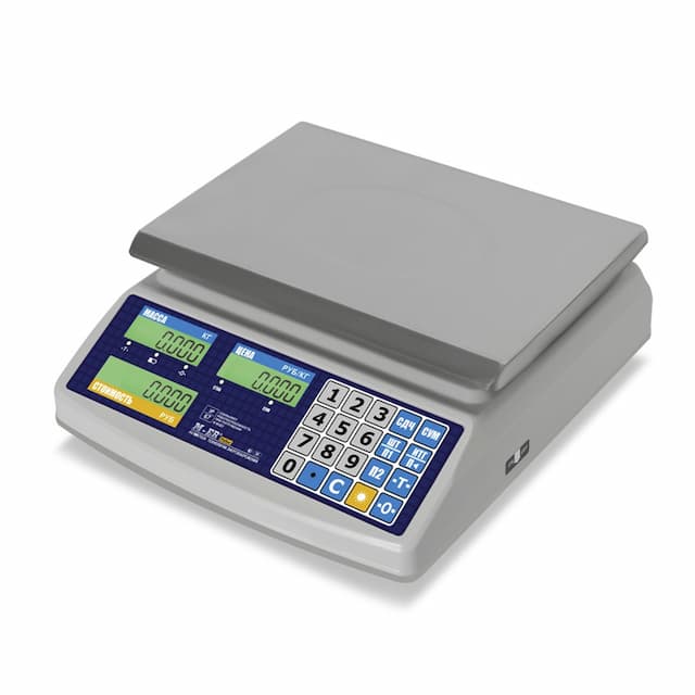 Торговые настольные весы MERTECH M-ER 329 AC-32.5 IP67 "Fisher" LСD