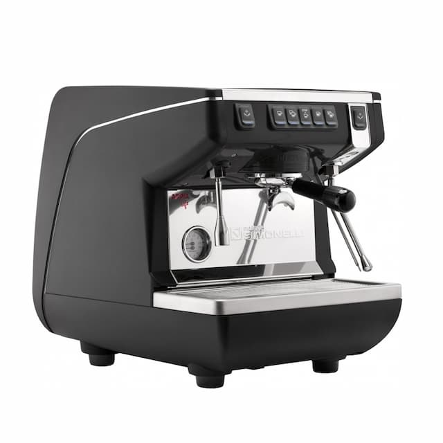 Кофемашина NUOVA SIMONELLI APPIA LIFE 1GR V/ ЧЕРНЫЙ+ВЫСОКАЯ ГРУППА 1Ф 167516